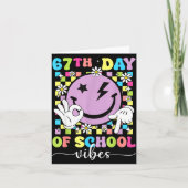 67th Day Of School Vibes Funny Six Seven 67 Meme S Kaart (Voorkant)