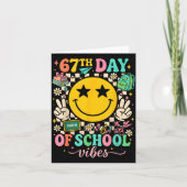 67th Day Of School Vibes Funny Six Seven 67 Meme S Kaart (Voorkant)