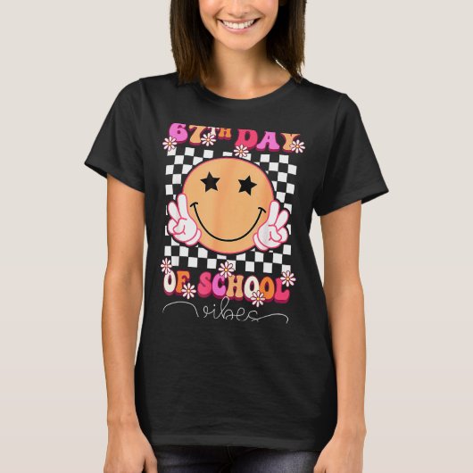 67th Day Of School Vibes Funny Six Seven 67 Meme S T-shirt (Voorkant)