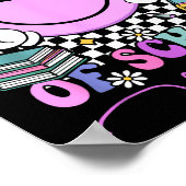 67th Day Of School Vibes Groovy Retro 100 Days Of  Poster (Hoek)