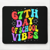 67th Day Of School Vibes  Muismat (Voorkant)