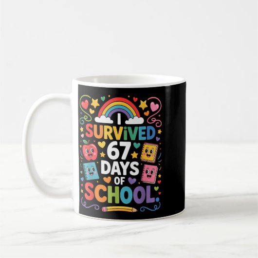67th Day Rainbow Teacher I Survived 67 Days Of Sch Koffiemok (Links)