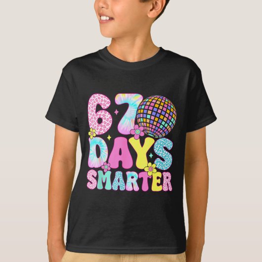 67th Days Smarter Smile Face 67 Days School Teache T-shirt (Voorkant)