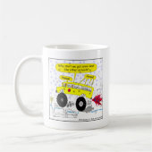 686 Monster schoolbus cartoon Koffiemok (Links)