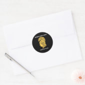 6888th Battalion Six Triple Eighth Black Vrouw Ronde Sticker (Envelop)