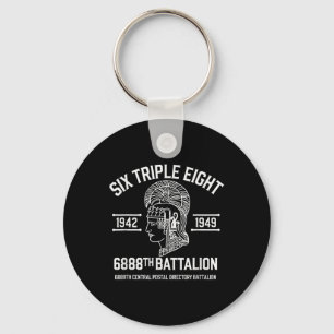 6888th Centraal Postdirectory Bataljon 6 Triple Sleutelhanger