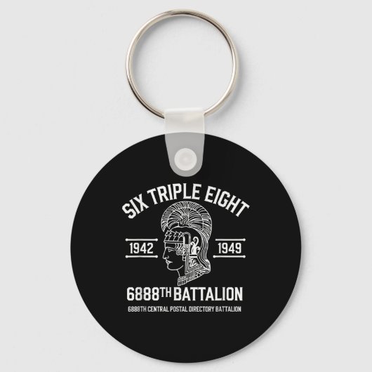 6888th Centraal Postdirectory Bataljon 6 Triple Sleutelhanger (Voorkant)