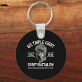 6888th Centraal Postdirectory Bataljon 6 Triple Sleutelhanger (Voorkant)