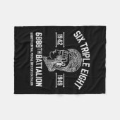 6888th Central Postal Directory Battalion 6 Triple Fleece Deken (Voorkant (Horizontaal))