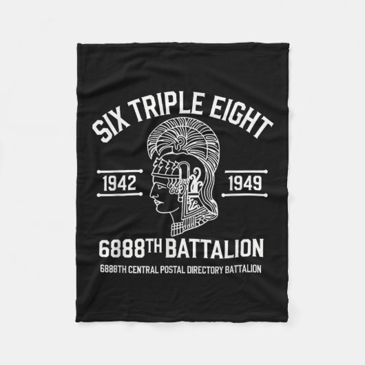 6888th Central Postal Directory Battalion 6 Triple Fleece Deken (Voorkant)
