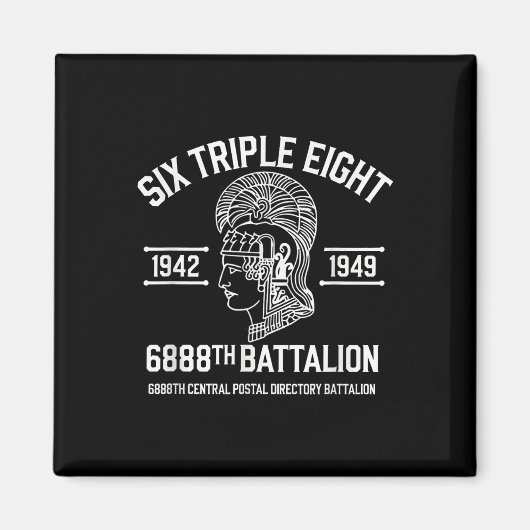 6888th Central Postal Directory Battalion 6 Triple Magneet (Voorkant)