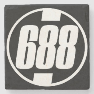 688, Midtown Atlanta Marble Stone Onderzetter