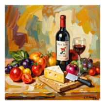 68,66 x 68,66 Wijngaard Fruit Kaas