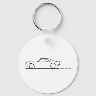 68 Camaro Hard Top BLK Sleutelhanger