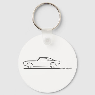 68 Camaro Hard Top BLK Sleutelhanger