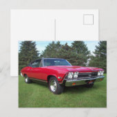68' Chevy Chevelle SS Briefkaart (Voorkant / Achterkant)