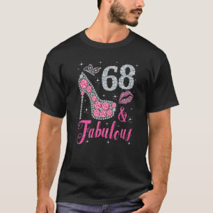 68 en Fabulous 1954 68 Years Old Birthday Women T-shirt