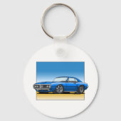 68_Firebird_BLUE Sleutelhanger (Voorkant)