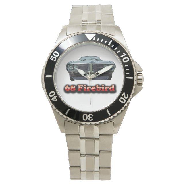68 Firebird Klassiek roestvrij stalen horloge (Voorkant)