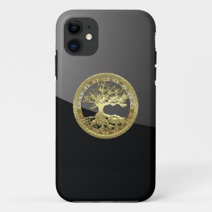 [68] Gouden Keltische levensboom iPhone 11 Hoesje