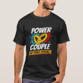 68 jaar Comic Super Power Couple 68e Jubileum T-shirt (Voorkant)