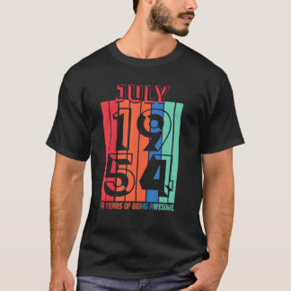 68 jaar Geweldige 2 juli 1954 T-shirt