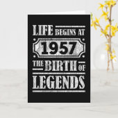 68 jaar oud 1957 Geboorte van de legende 68ste ver Kaart (Gele Bloem)