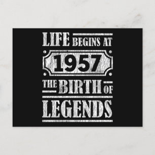 68 Jaar Oud 1957 Geboorte Van Een Legende 68ste Ve Briefkaart