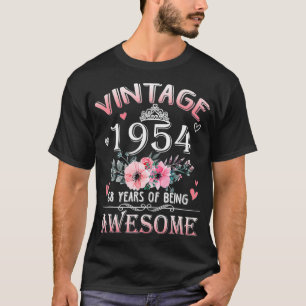 68 jaar oud gemaakt in Vintage 1954 68e verjaardag T-shirt