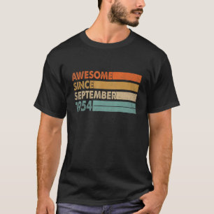 68 jaar oud Geweldige sinds september 1954 68e bi T-shirt