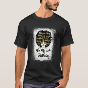 68 jaar oud leopard Melanin Girl Het is mijn verja T-shirt