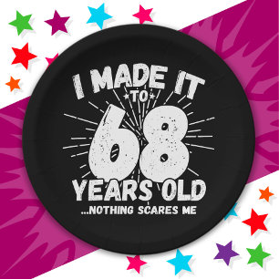 68 Jaar Oud Sarcastisch Meme Grappig 68e Verjaarda Papieren Bordje