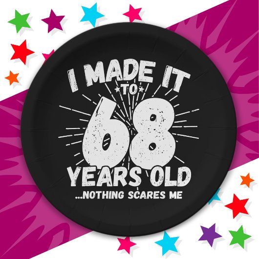 68 Jaar Oud Sarcastisch Meme Grappig 68e Verjaarda Papieren Bordje