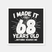 68 Jaar Oud Sarcastisch Meme Grappig 68e Verjaarda Servet (Voorkant)