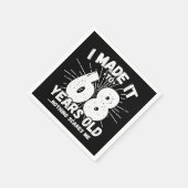 68 Jaar Oud Sarcastisch Meme Grappig 68e Verjaarda Servet (Hoek)