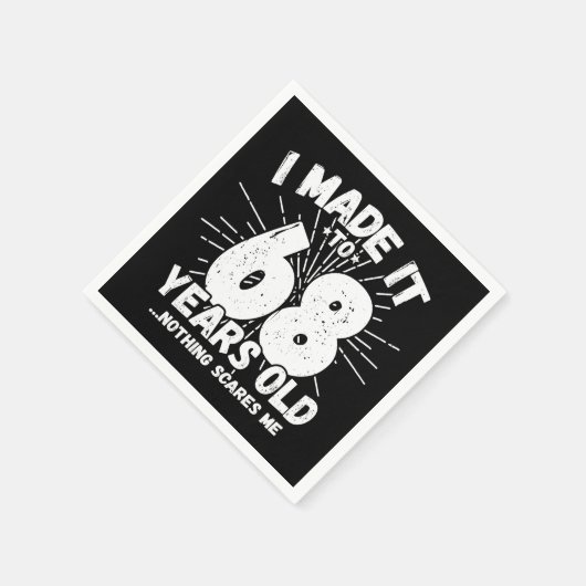 68 Jaar Oud Sarcastisch Meme Grappig 68e Verjaarda Servet (Hoek)