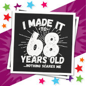 68 Jaar Oud Sarcastisch Meme Grappig 68e Verjaarda Servet