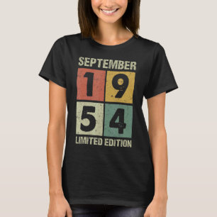 68 Jaar Oud  September 1954 68ste Verjaardag T-shirt