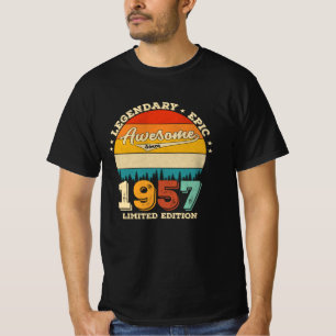 68 jaar oude Bday 1957 Geweldige 68e verjaardagsca T-shirt