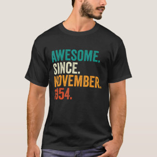 68 jaar oude geschenken Geweldige sinds november 1 T-shirt
