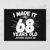 68 Jaar Oude Sarcastische Meme Leuk 68e Verjaardag Briefkaart (Voorkant)