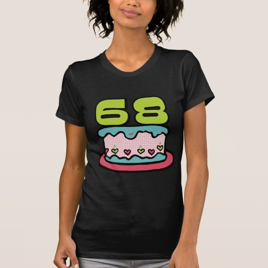 68-jarige vogelbeker t-shirt (Voorkant)