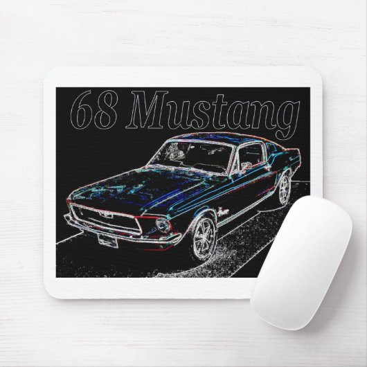 68 mustang muismat (Met muis)