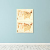 68 Natives Canada 1900 Canvas Afdruk (Insitu (Houten vloer))