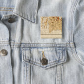 68 Natives Canada 1900 Vierkante Button 5,1 Cm (In situ)