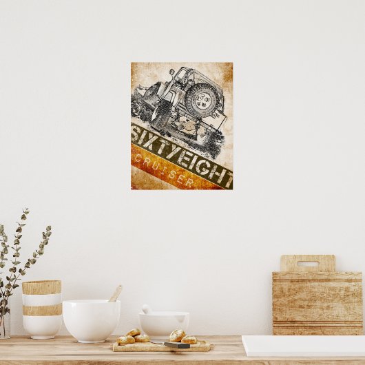 68 Toyota Land Cruiser Poster (Keuken)