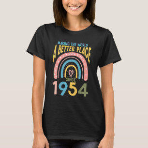 68 Verjaardag Van de wereld een betere plek sinds T-shirt