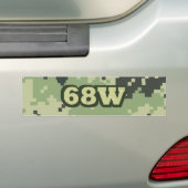 68 W BUMPERSTICKER (Op auto)