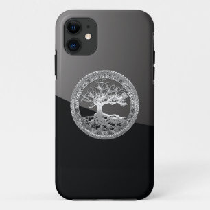 [68] Zilveren Keltische levensboom Case-Mate iPhone Case