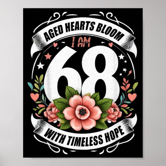 68 Zonder Plus 1 Middelvinger Voor Een 68e Poster (Voorkant)